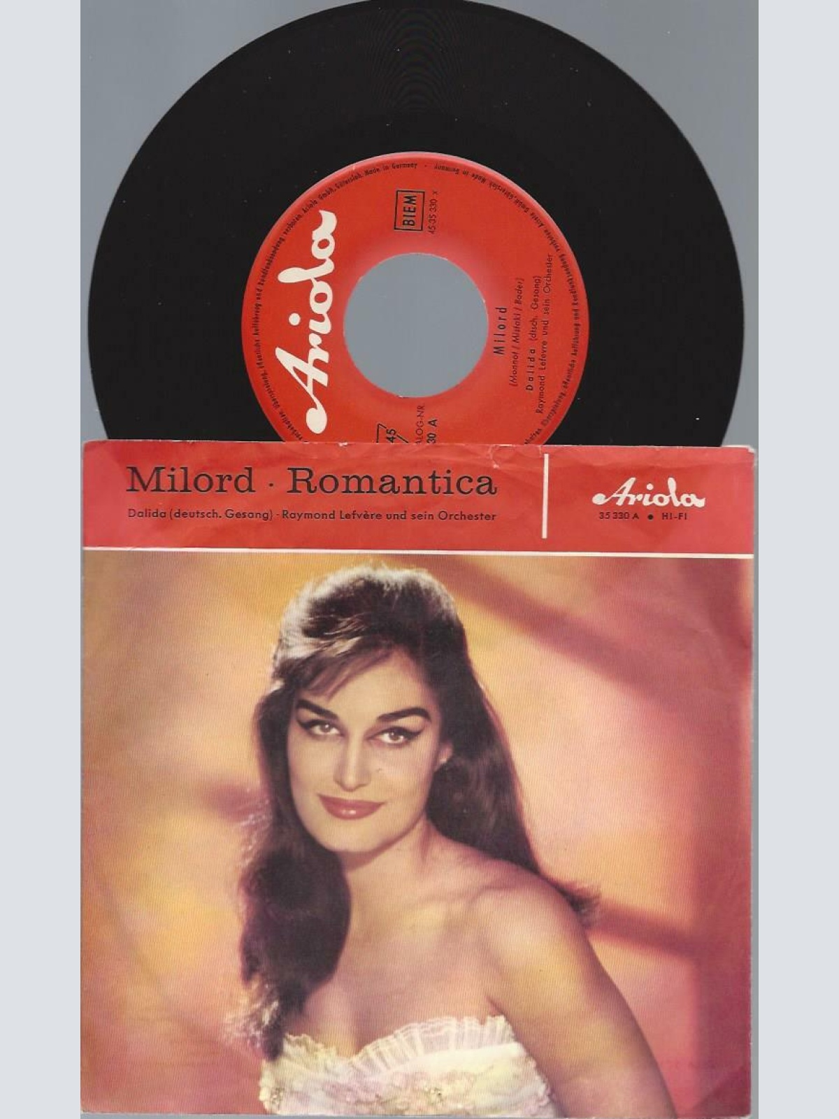 7"   Dalida  Milord / Romantica