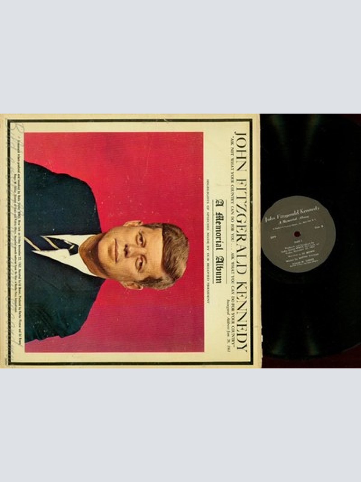 LP--JOHN FITZGERLAG KENNEDY--A MEMORIAL ALBUM