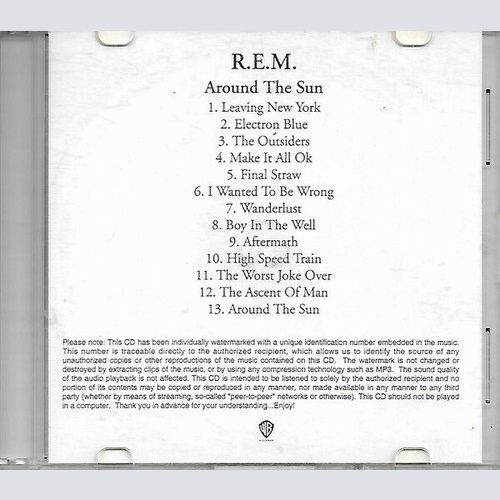 CD, Advance, Album, Wat R.E.M. - Around The Sun