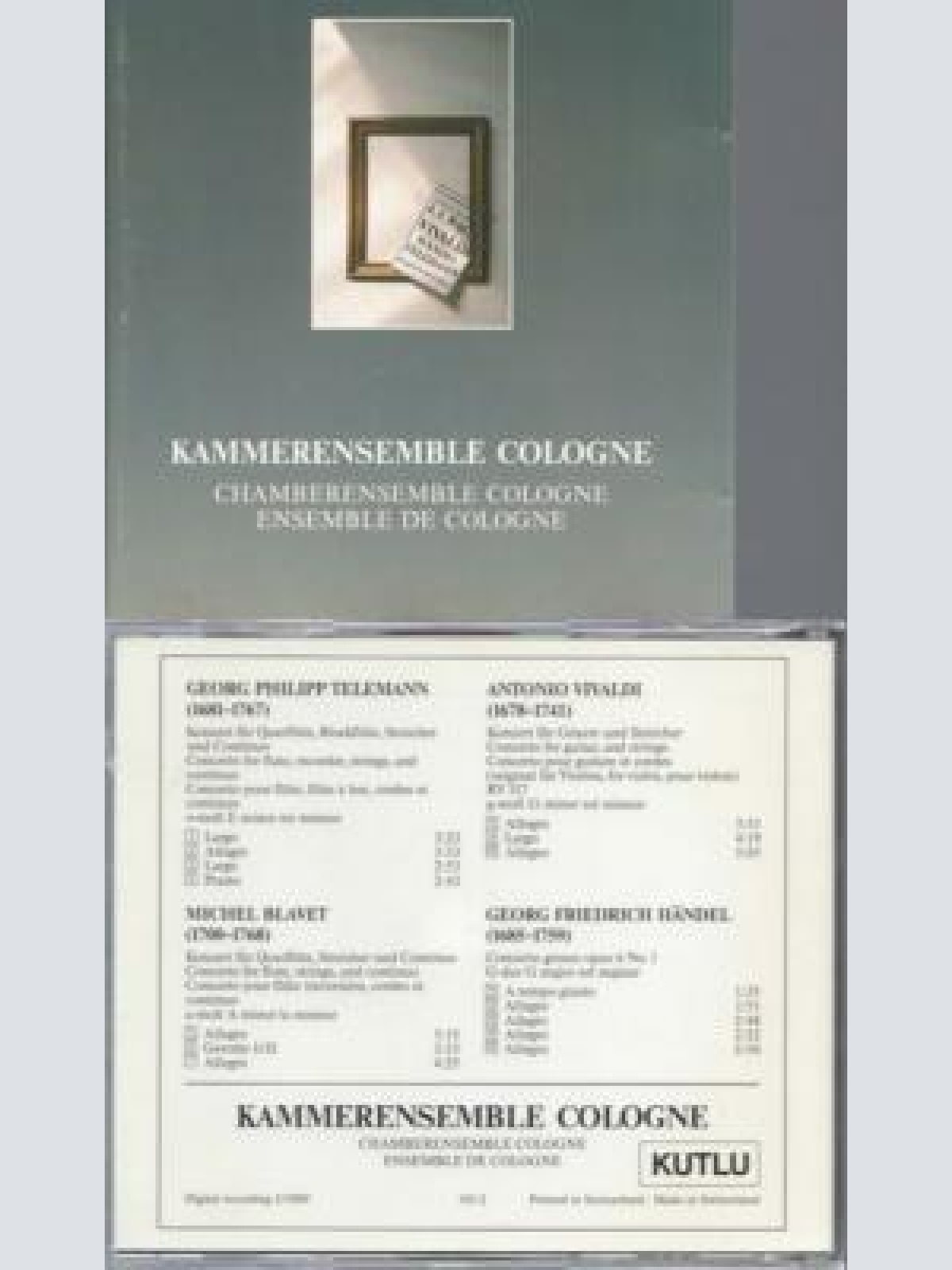 CD -- Kammerensemble Cologne Vivaldi Händel