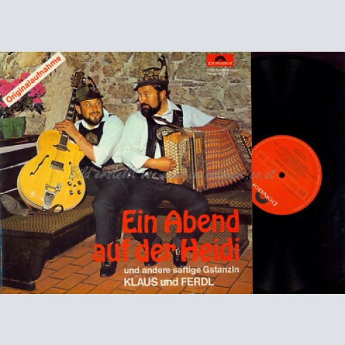 LP--- Klaus Und Ferdl  Ein Abend Auf Der Heidi // CLub