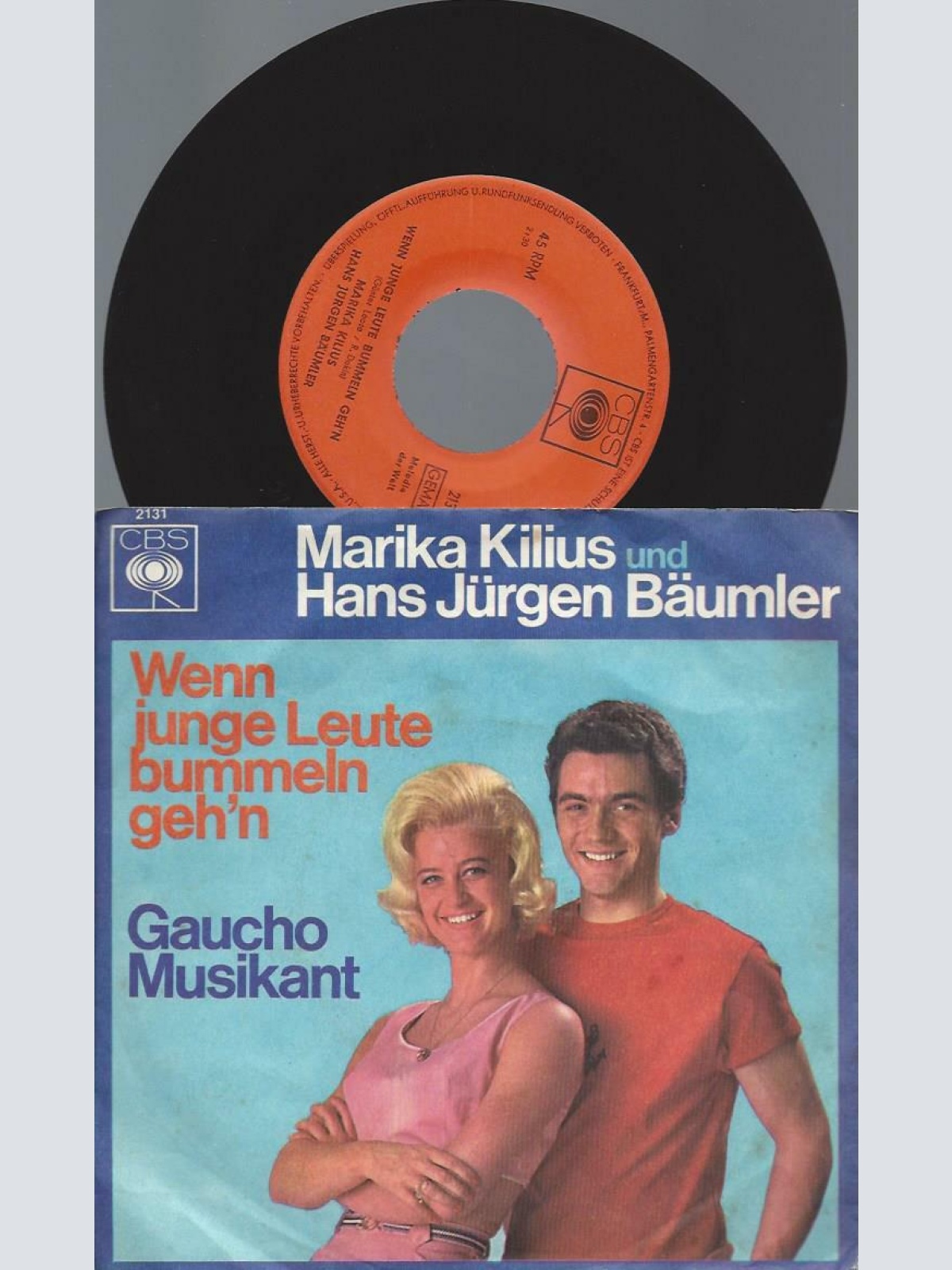 7"  Marika Kilius Und Hans Jürgen Bäumler  Wenn Junge Leute Bummeln Geh'n