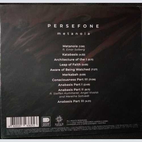 CD, Album Persefone - Metanoia