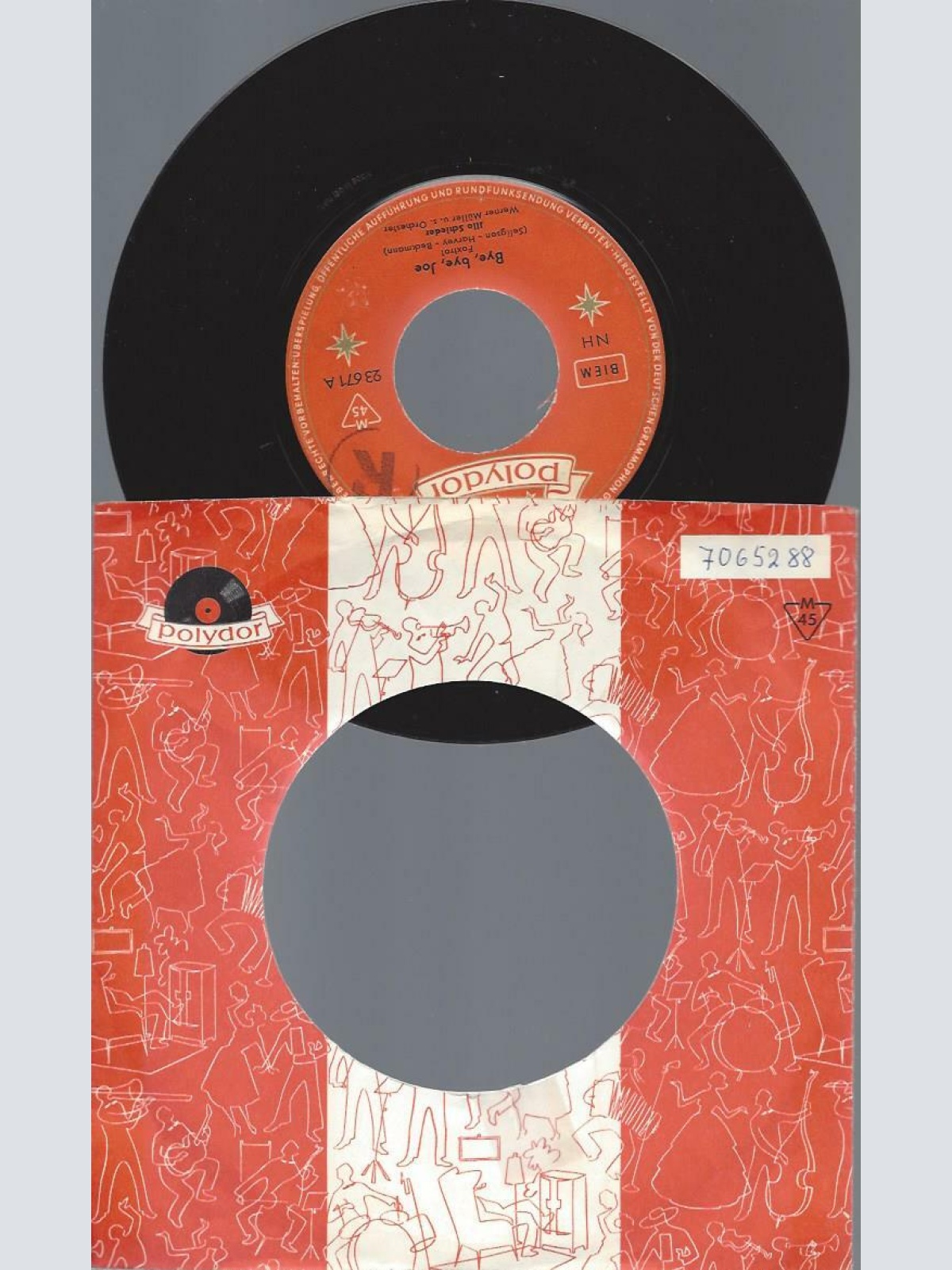 7"     Illo Schieder  Bye, Bye, Joe