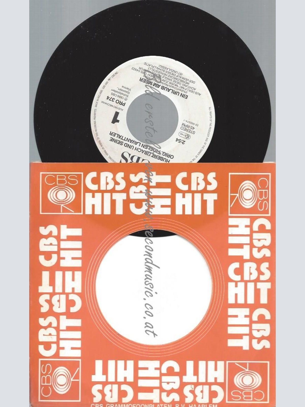 7" HUBERT URACH UND SEINE FIDELEN LAVANTTALER EIN URLAUB AM MEER // PROMO