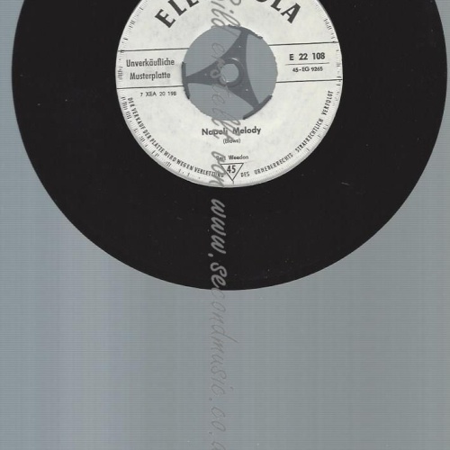 7"  Bert Weedon Und I Barimar's  Napoli Melody // PROMO