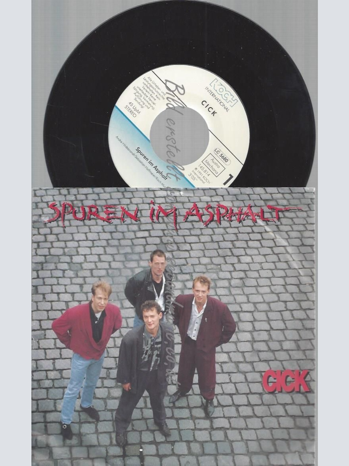 7" CICK SPUREN IM ASPHALT