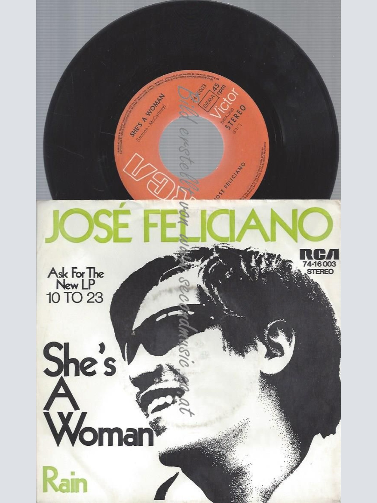 7"   Jose Feliciano She's A Woman