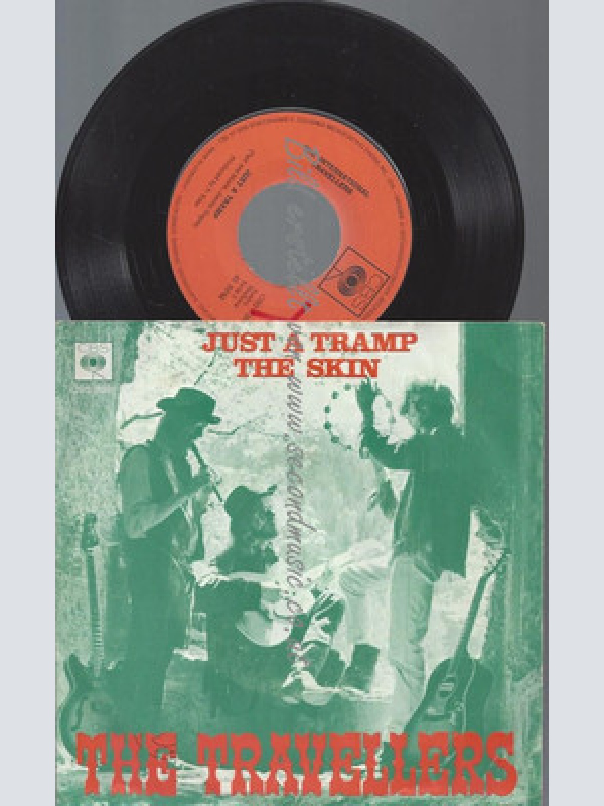 7"--THE TRAVELLERS // JUST A TRAMP //THE SKIN //CBS 7091 JIMMY COGAN