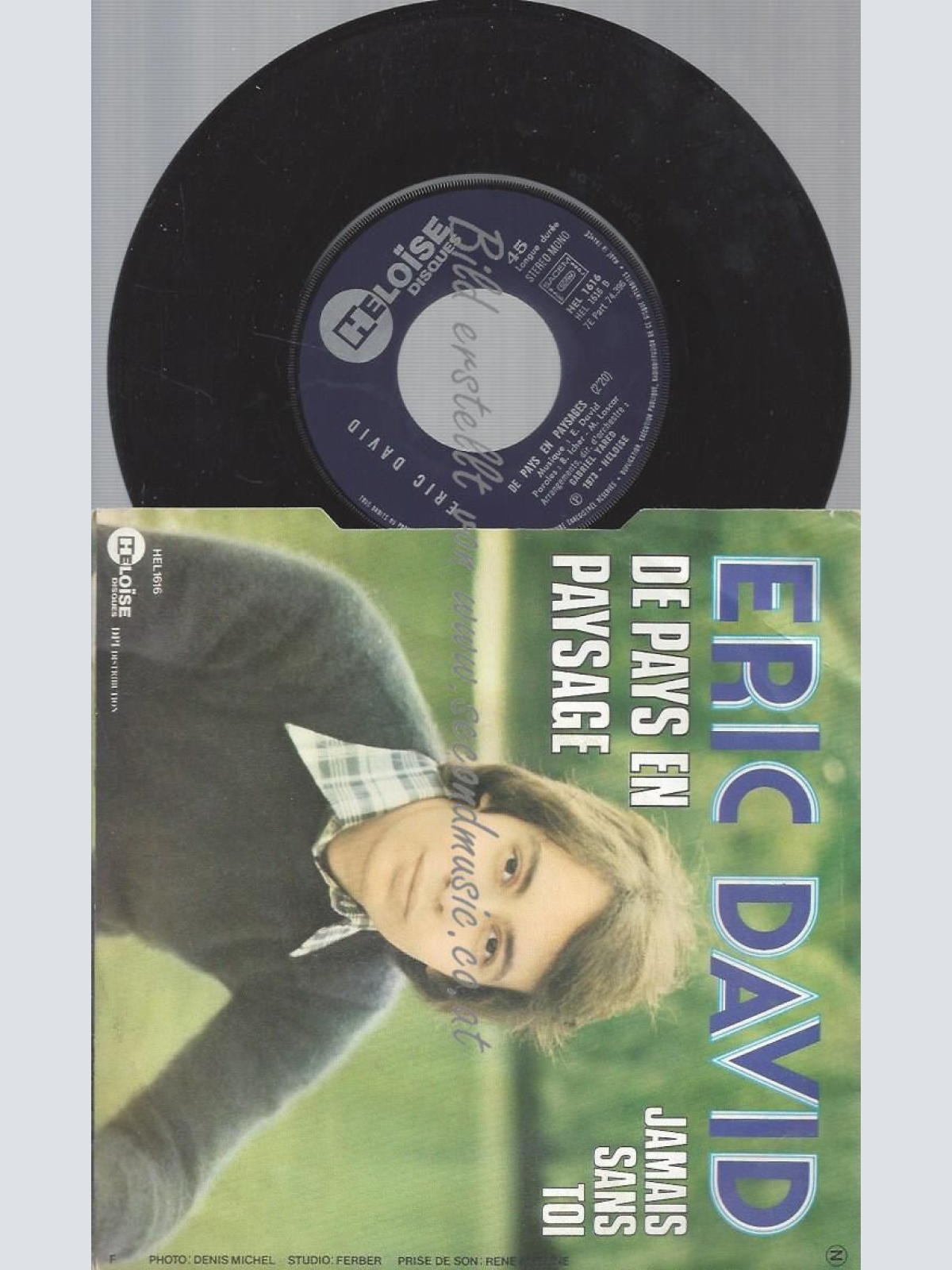 7" ERIC DAVID DE PAYS EN PAYSAGE