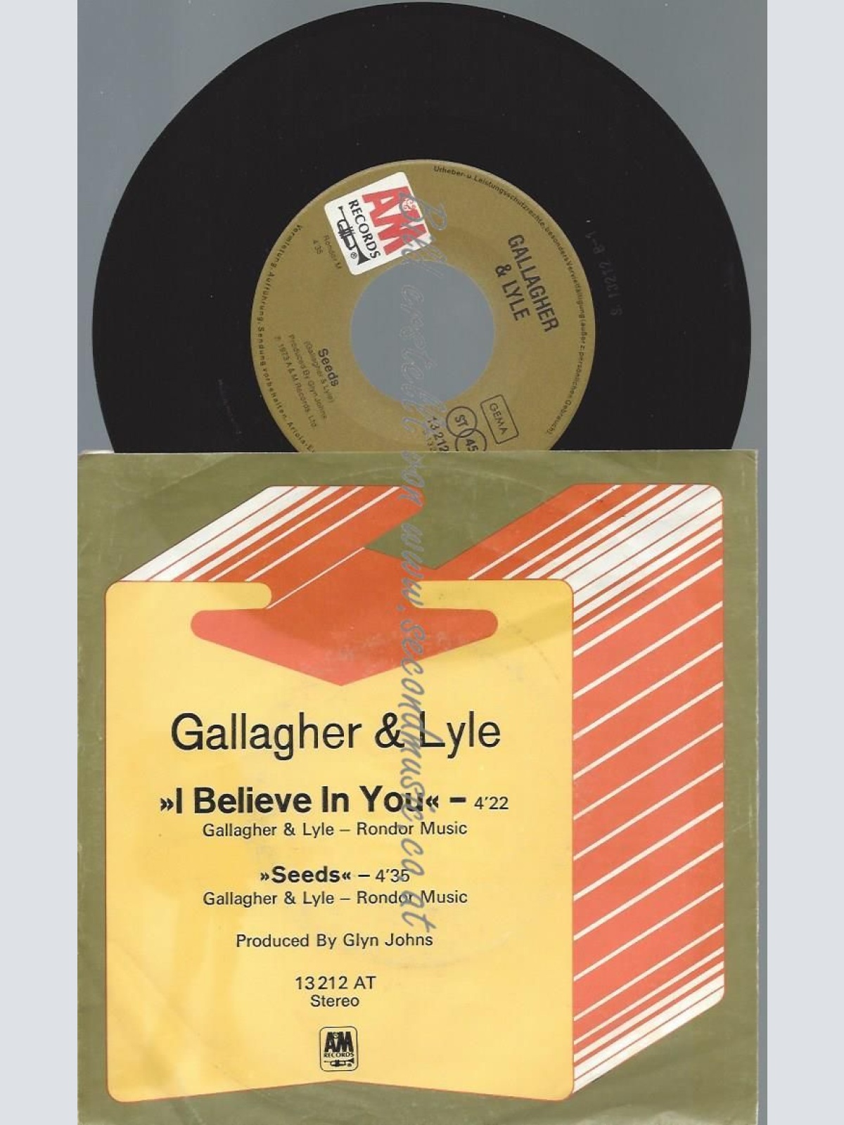 7"   Gallagher & Lyle – I Believe In You //PROMO
