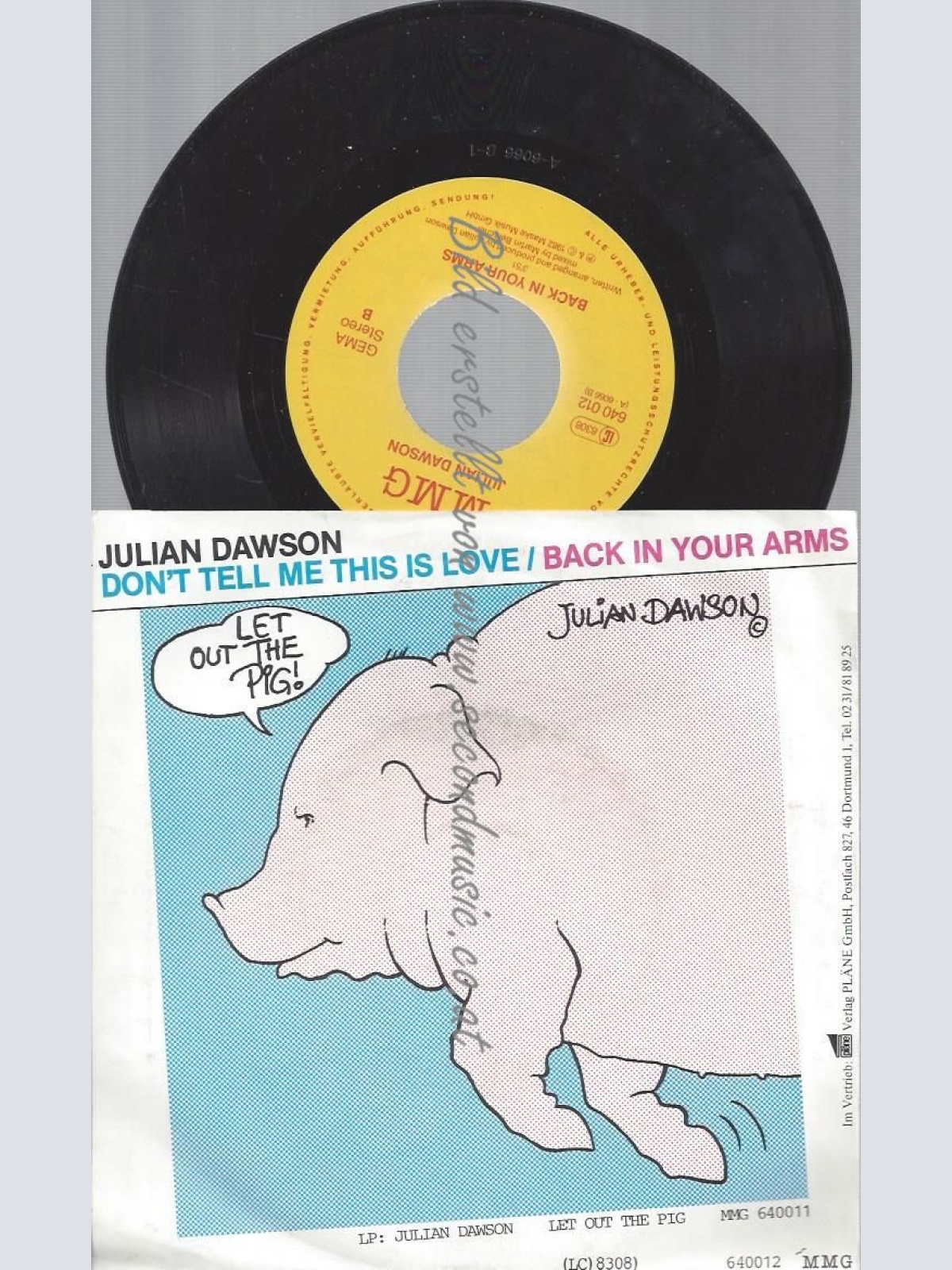 7"  Julian Dawson – Don't Tell Me This Is Love