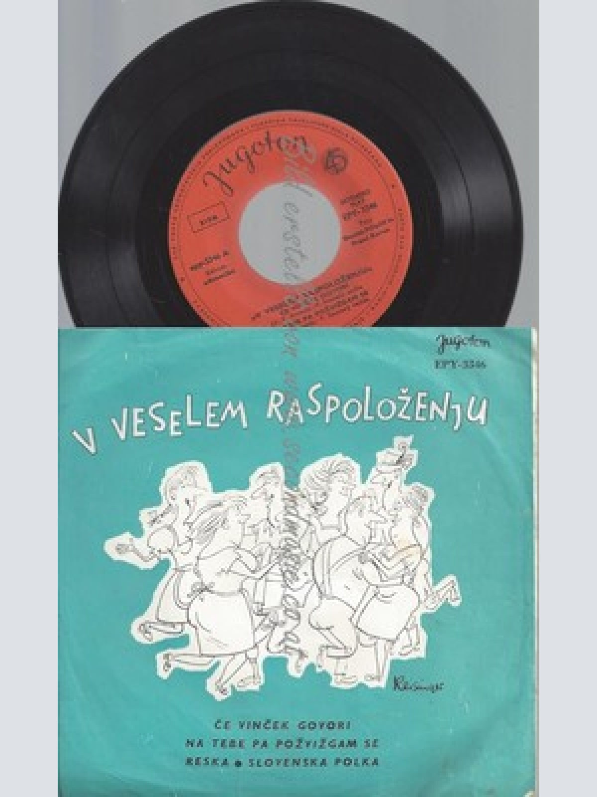 7"--KVINTET AVSENIK----EP-- V VESELEM RASPOLOZENJU