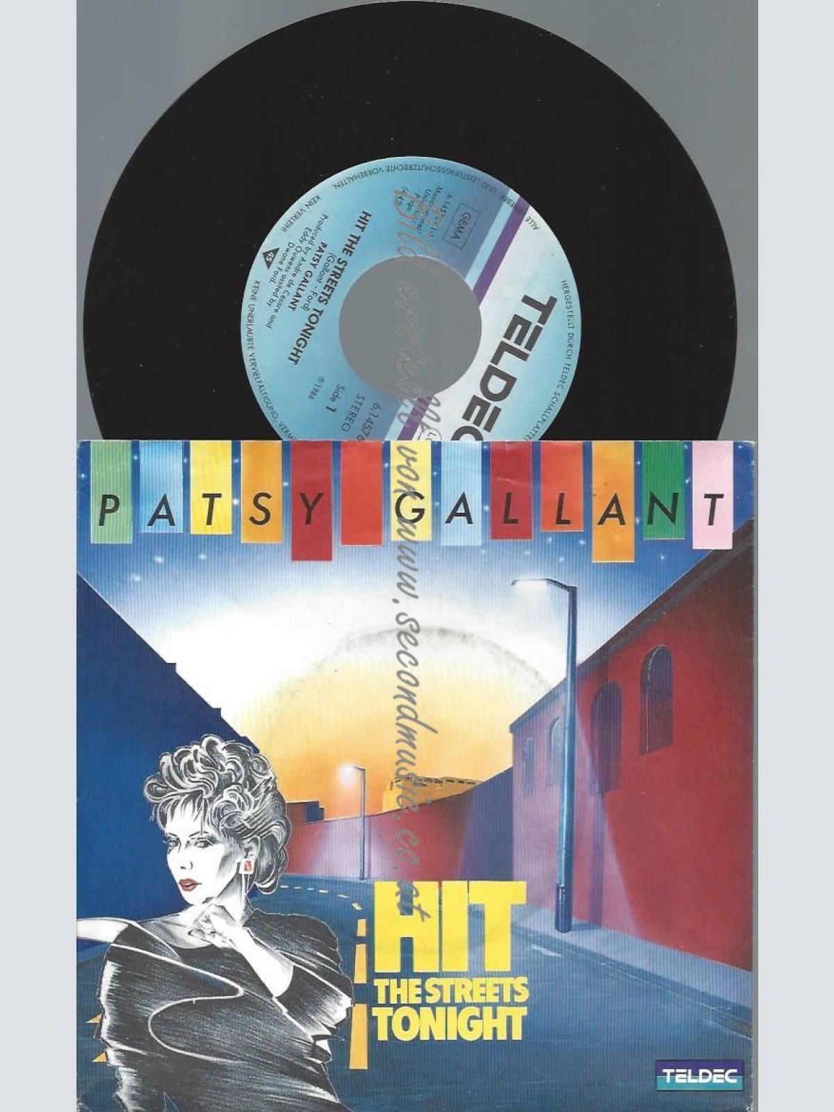 7"   Patsy Gallant – Hit The Streets Tonight  //PROMO
