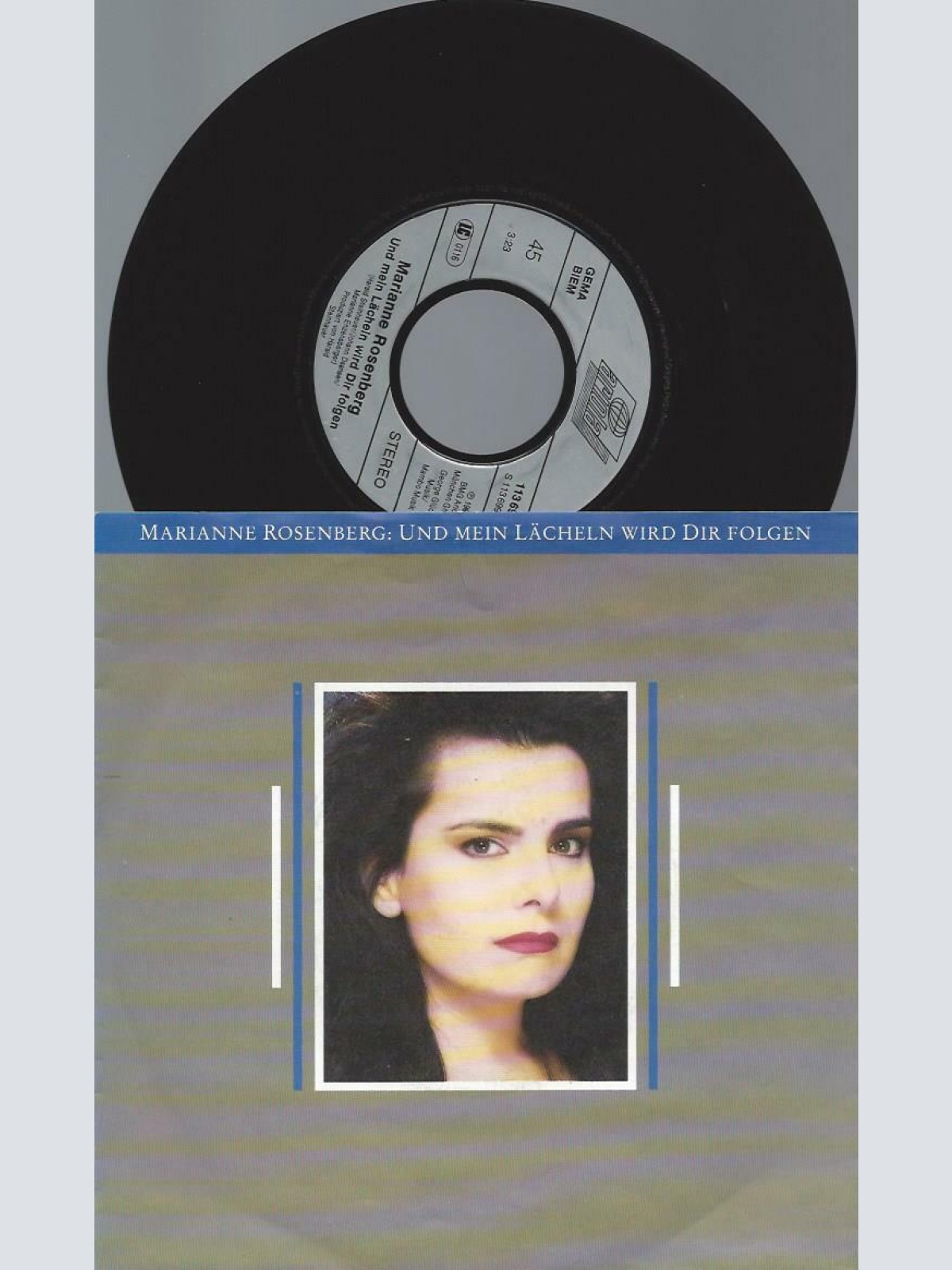 7"  Marianne Rosenberg  Und Mein Lächeln Wird Dir Folgen