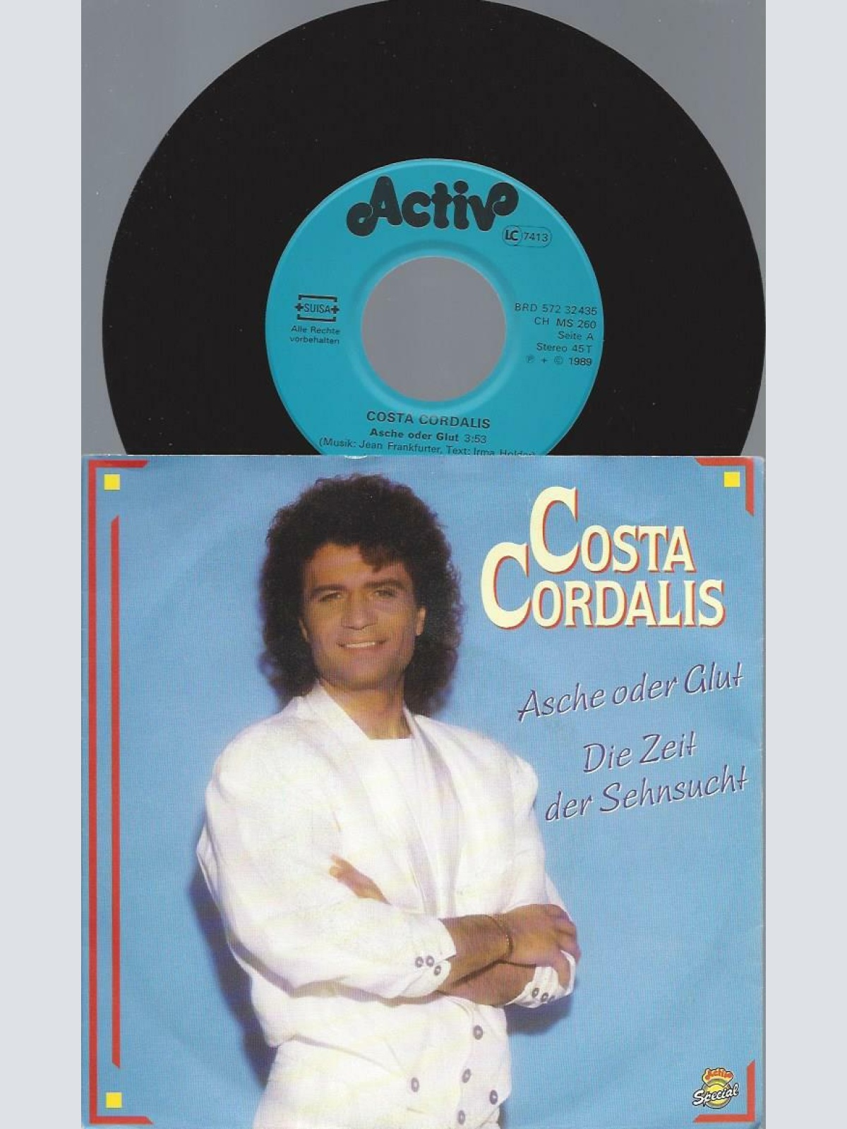 7"    Costa Cordalis  Asche Oder Glut