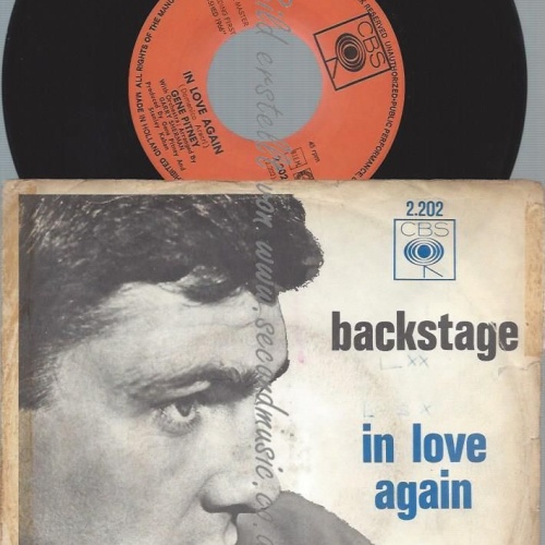 7"  GENE PITNEY // BACKSTAGE  CBS NL