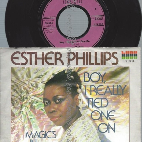 7"   Esther Phillips  Boy I Really Tied One On