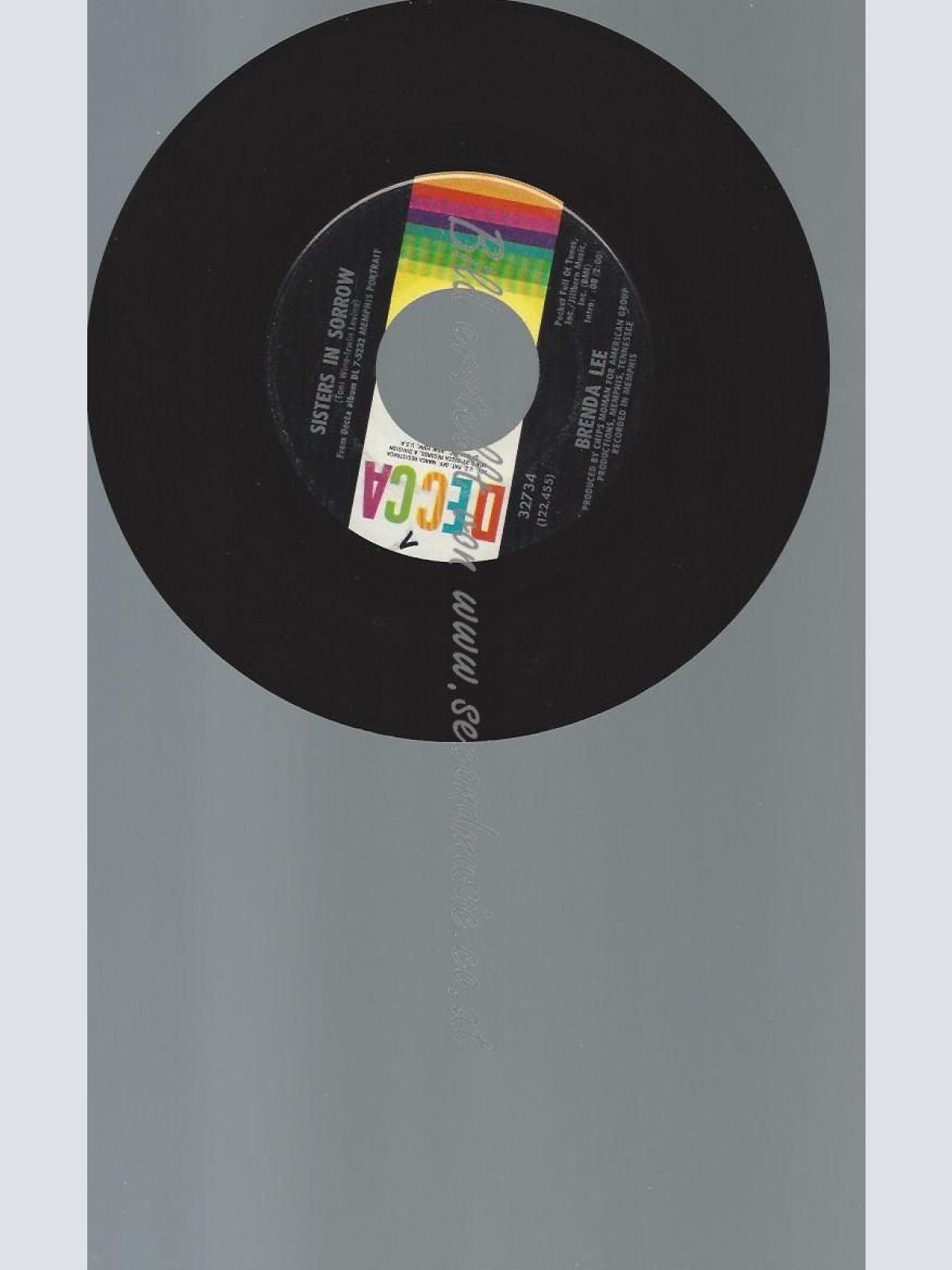 7"   Brenda Lee  Sisters In Sorrow