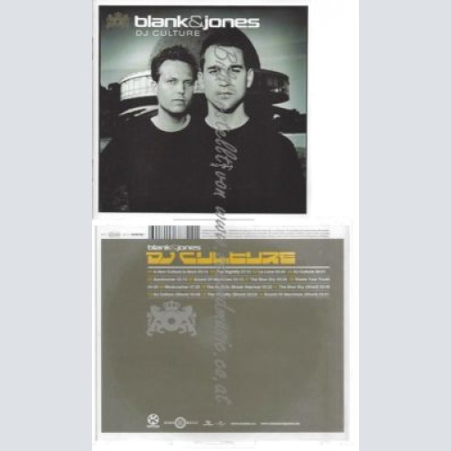CD--BLANK & JONES--    DJ CULTURE