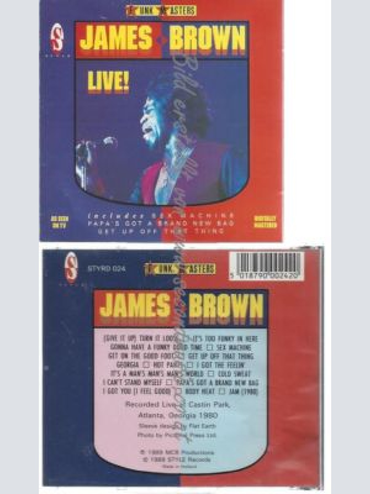 CD--    / JAMES BROWN  -    LIVE -BROWN, JAMES- - FUNK MASTERS