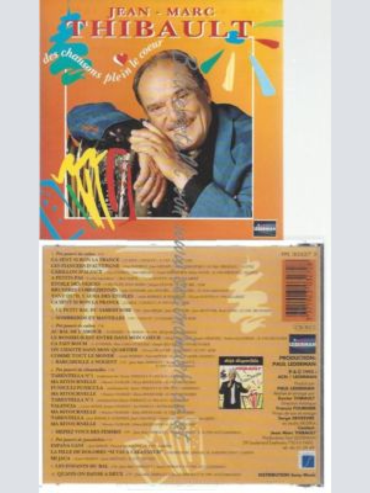 CD--JEAN-MARC THIBAULTDES CHANSONS PLEIN LE COEUR |