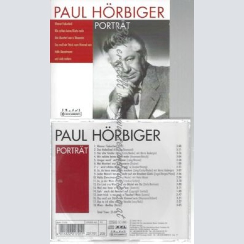 CD--PAUL HÖRBIGER--    PAUL HÖRBIGER - PORTRÄT