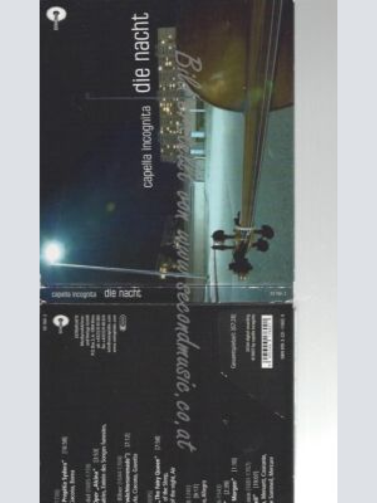 CD--CAPELLA INCOGNITA UND CAPELLA INCOGNITA--    DIE NACHT
