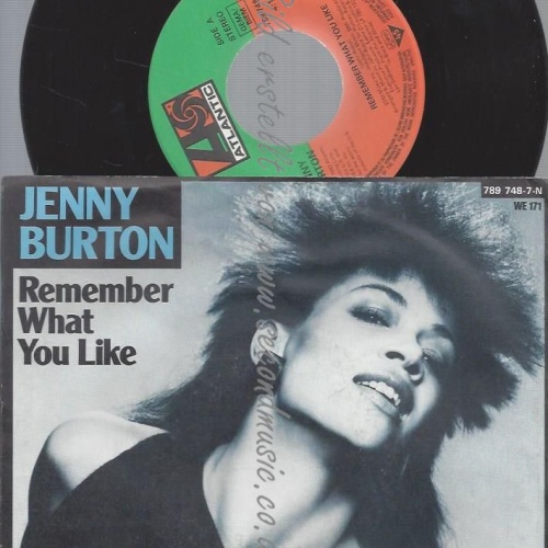 7"  Jenny Burton  Remember What You Like
