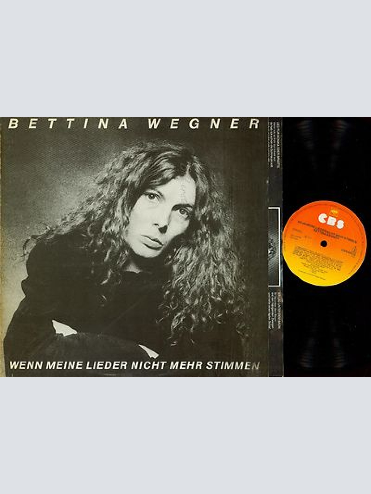 LP--BETTINA WEGNER -- WENN MEINE LIEDER NICHT MEHR STIMMEN