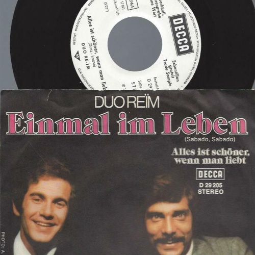 7" Duo Re-im – Einmal Im Leben / Promo