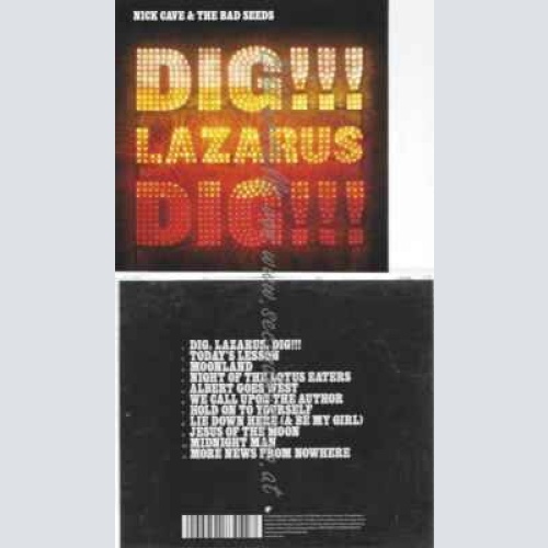 CD--NICK CAVE UND NICK CAVE & THE BAD SEEDS | --DIG,LAZARUS,DIG!!!
