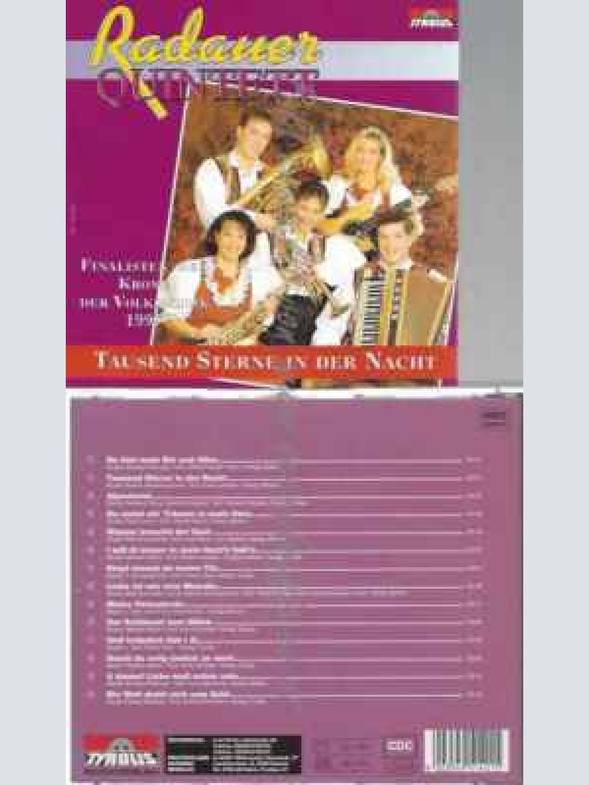 CD--RADAUER QUINTETT | --TAUSEND STERNE IN DER NACHT