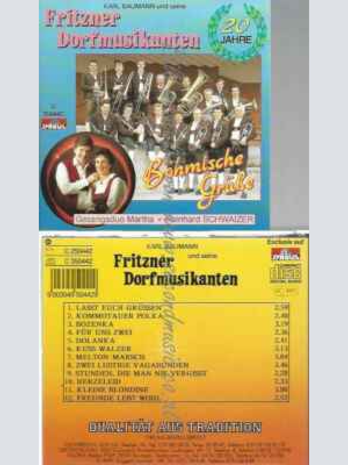 CD--Fritzner Musikanten  | --BÖHMISCHE GRÜSSE