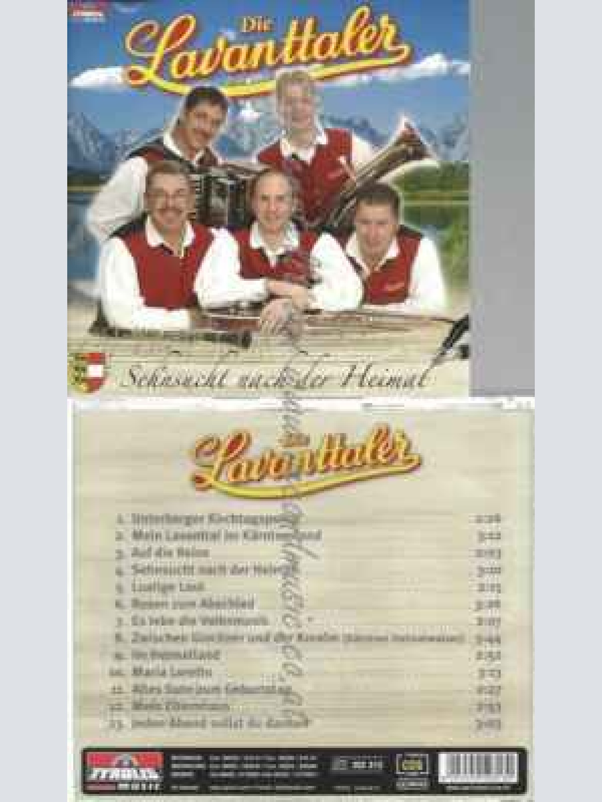 CD--DIE LAVANTTALER | --SEHNSUCHT NACH DER HEIMAT