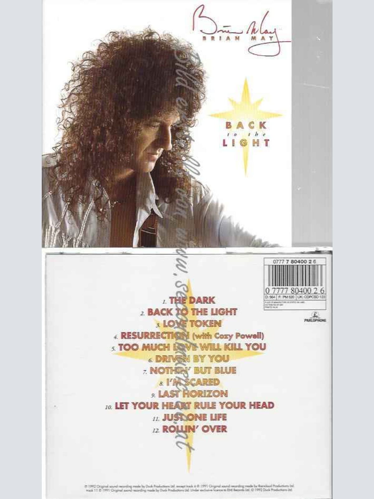 CD--BRIAN MAY | --BACK TO THE LIGHT