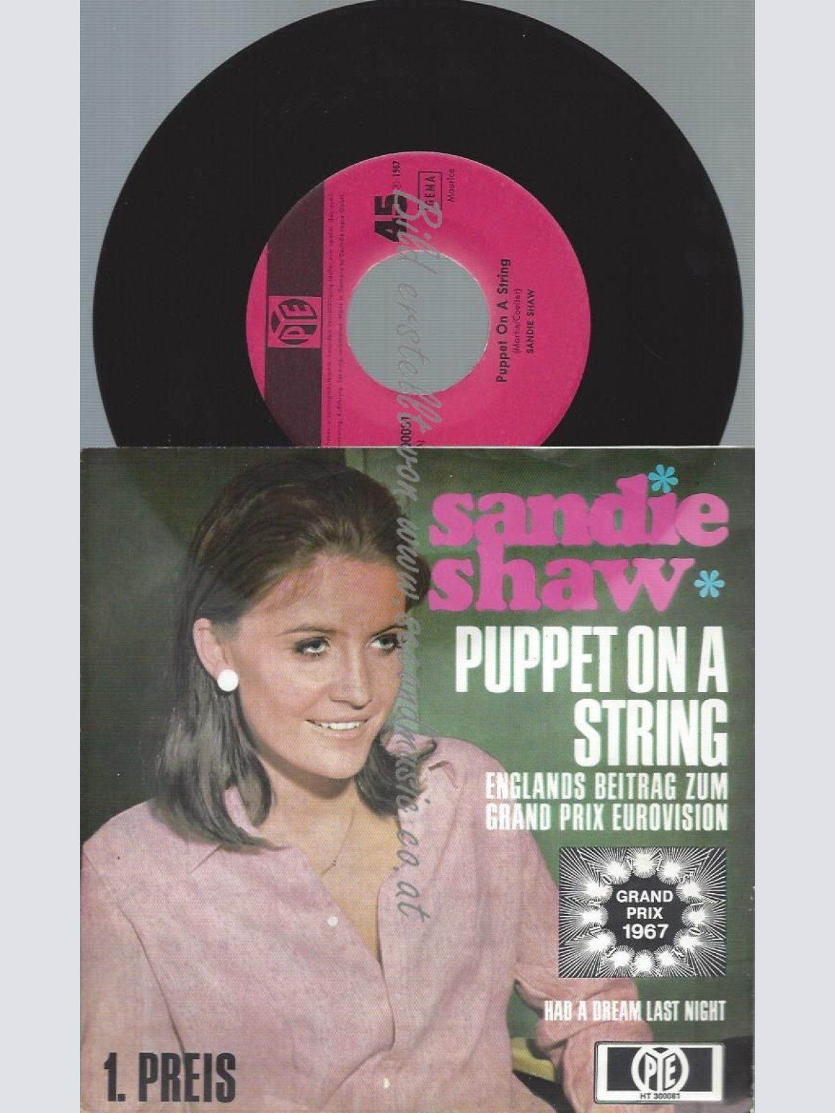7"   Sandie Shaw – Puppet On A String