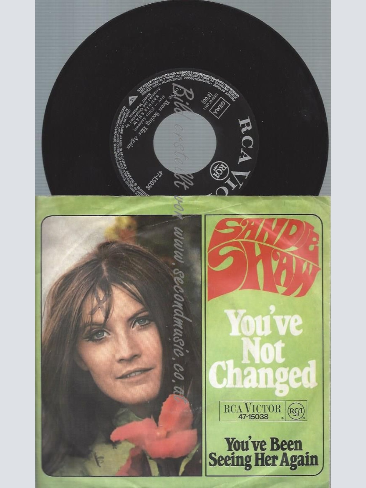 7"   Sandie Shaw  You've Not Changed