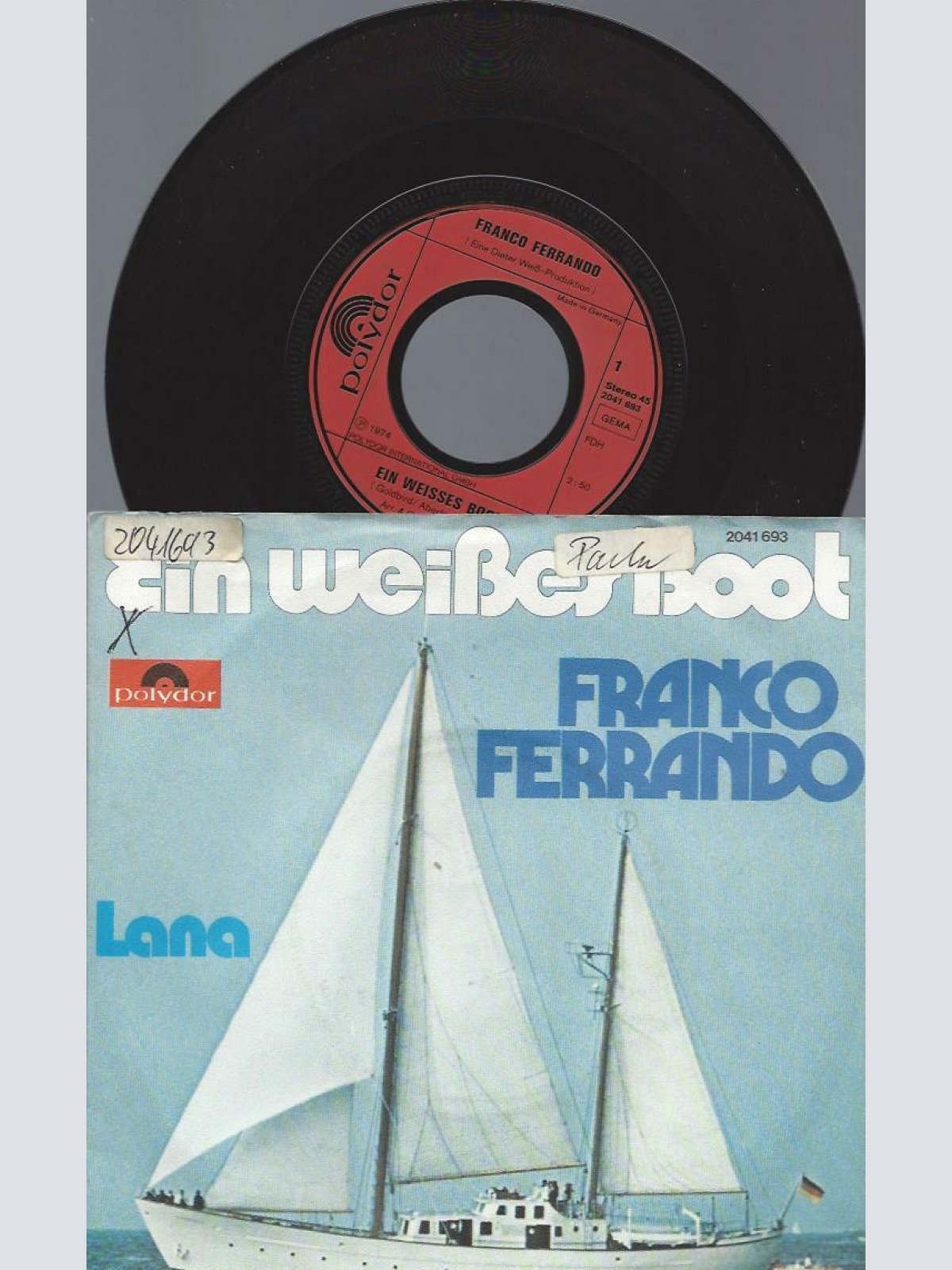 7" Franco Ferrando – Ein Weißes Boot