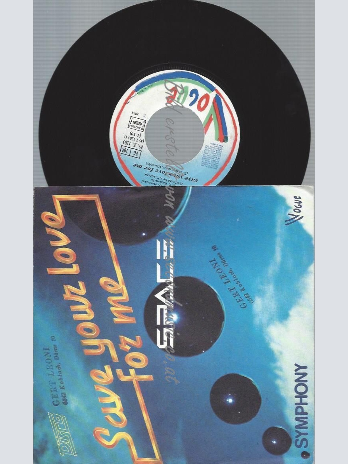 7"  Space  Save Your Love For Me
