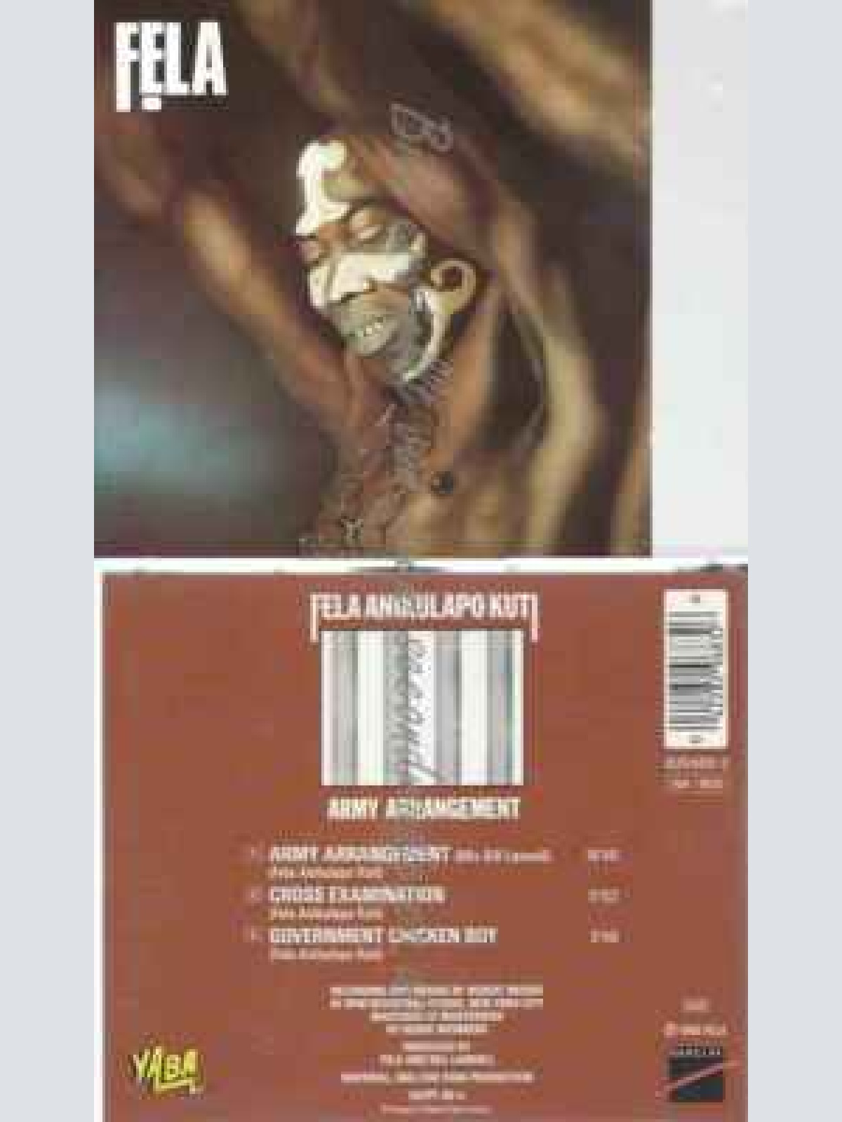 CD--FELA KUTI | --ARMY ARRANGEMENT