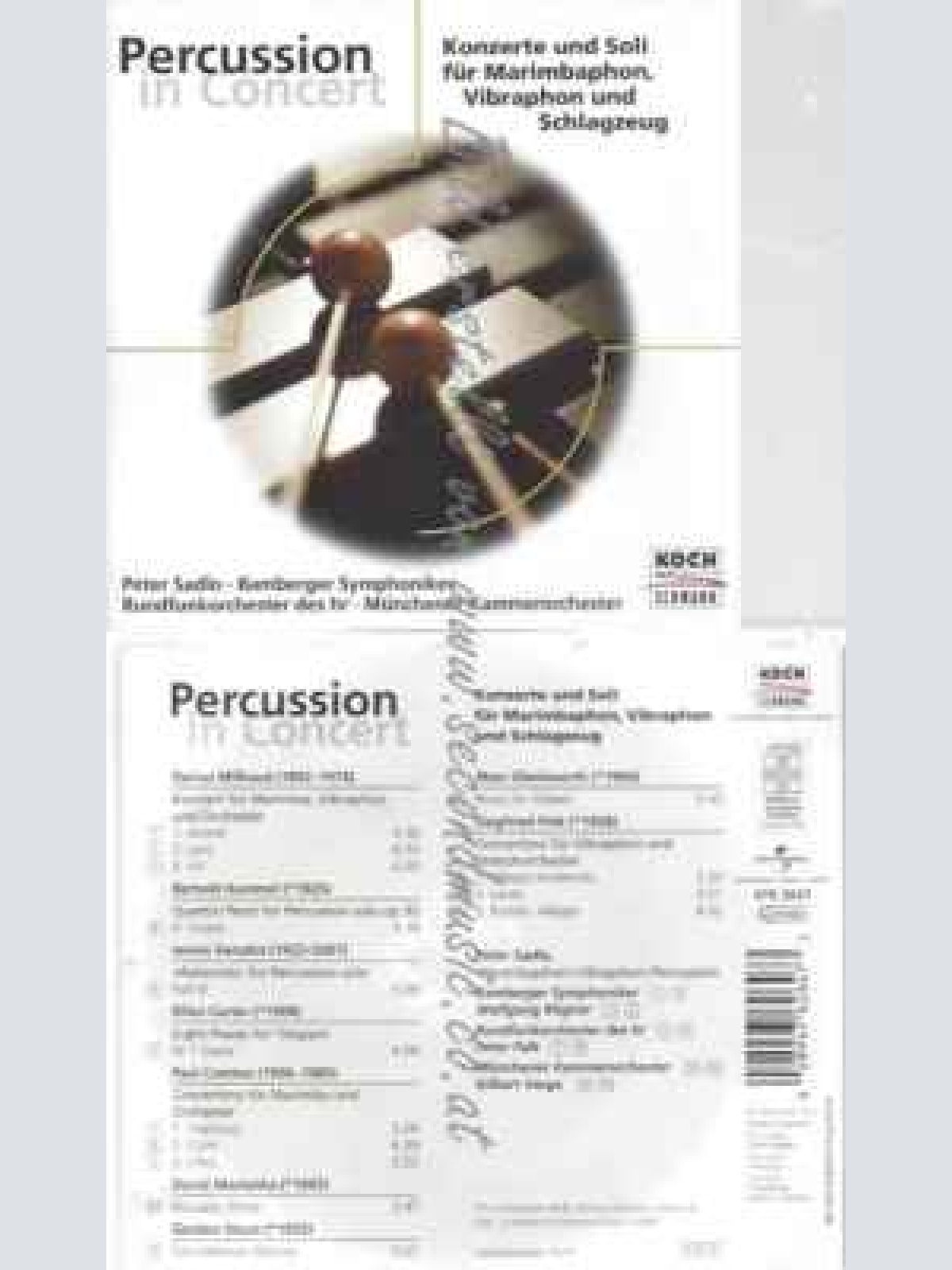 CD--SADLO,PETER  --PERCUSSION IN CONCERT (ELOQUENCE)