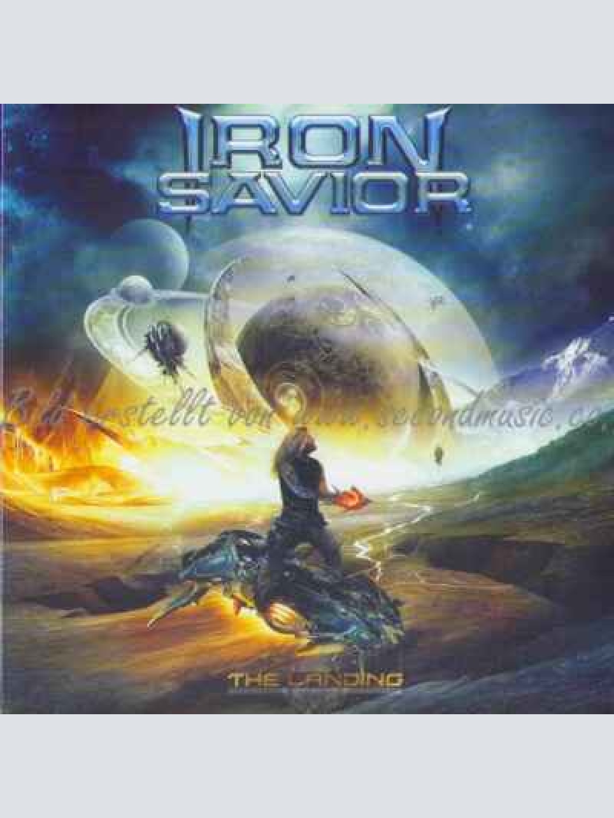 LP-- Iron Savior ?– The Landing  // Limited Edition, Blue Pale