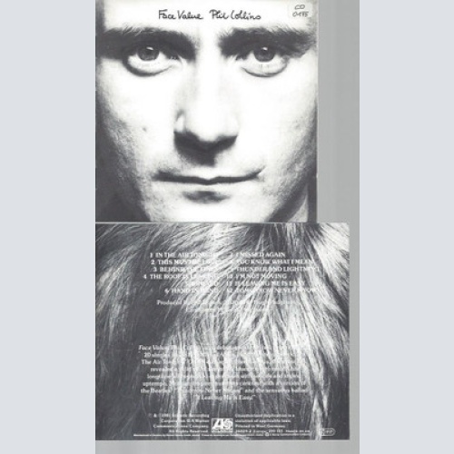 CD--PHIL COLLINS --FACE VALUE //NO EAN // 16029-2 //299143 //FIRST PRESS