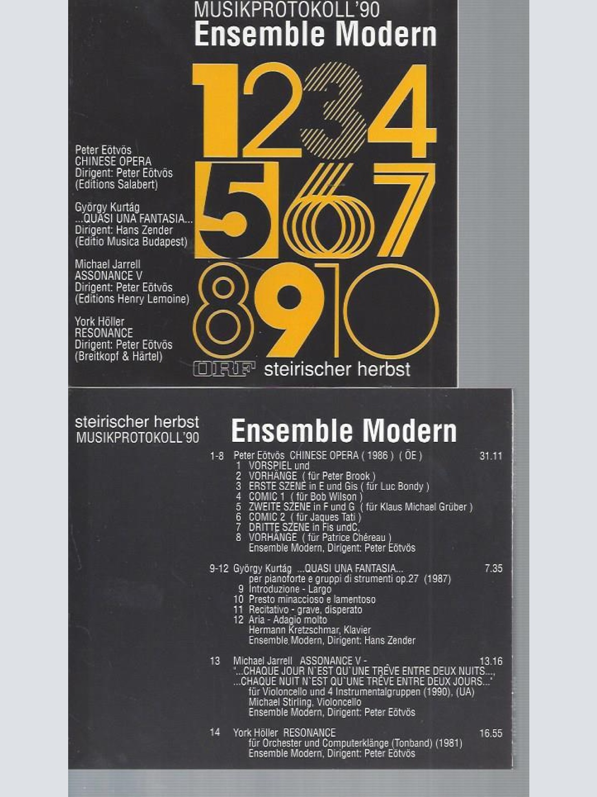 CD--ENSEMBLE MODERN // MUSIKPROTOKOLL 90