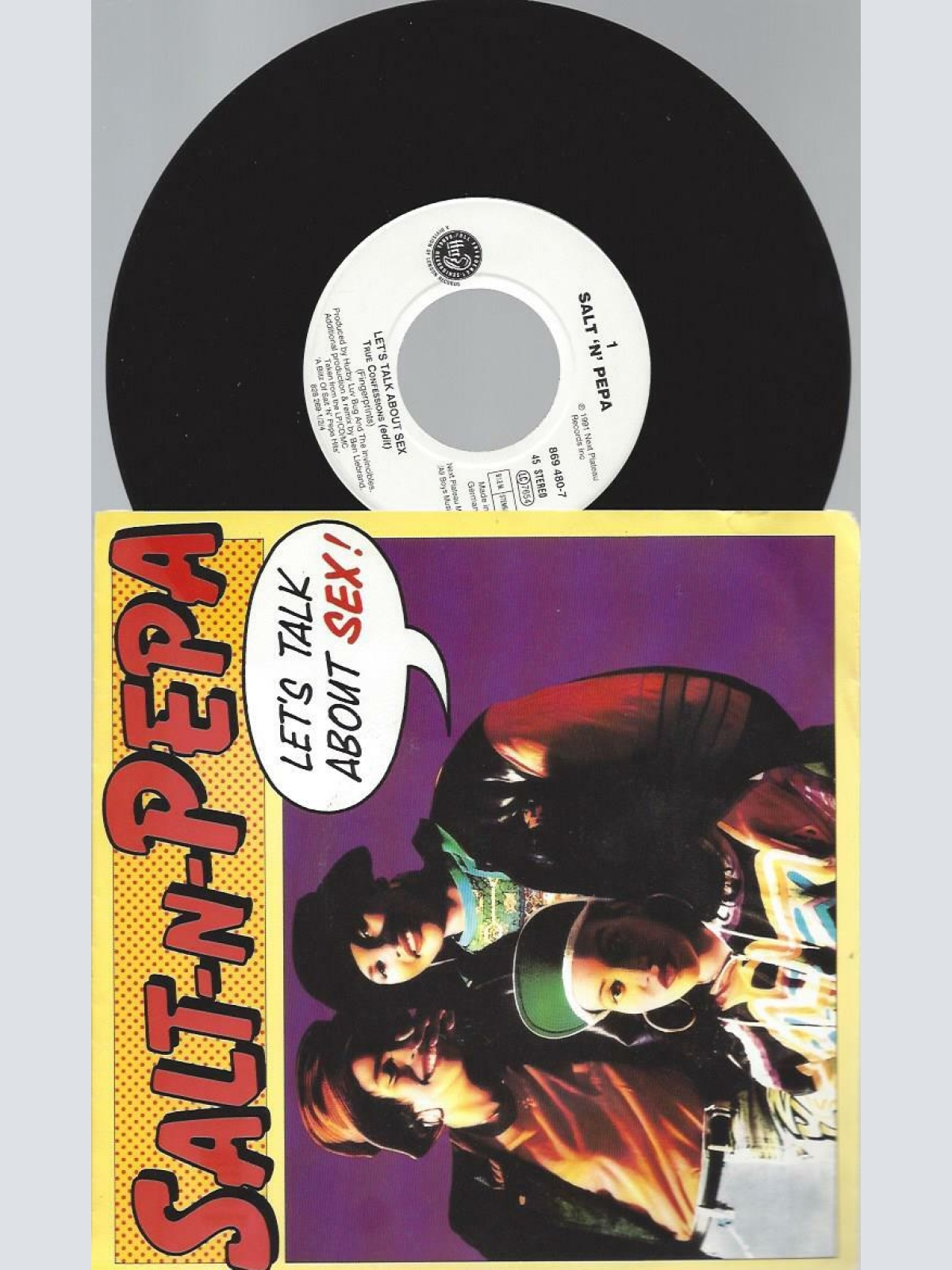7"   Salt-N-Pepa – Let's Talk About Sex!  //