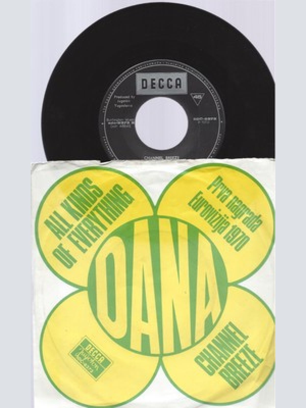 7" DANA --ALL KINDS OF EVERYTHING ---DECCA --YUGOSLAVIA