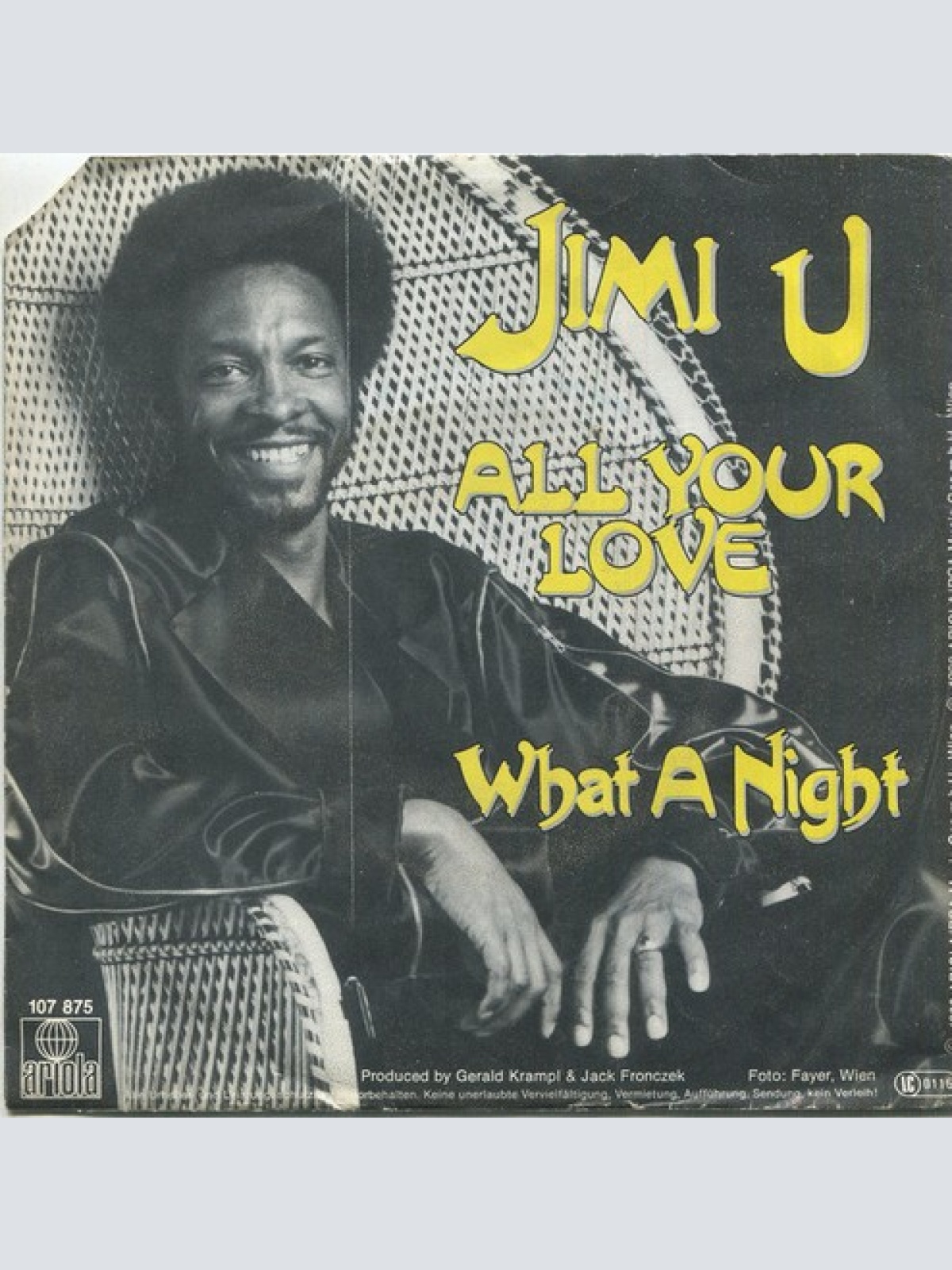 7", Single Jimi U - All Your Love