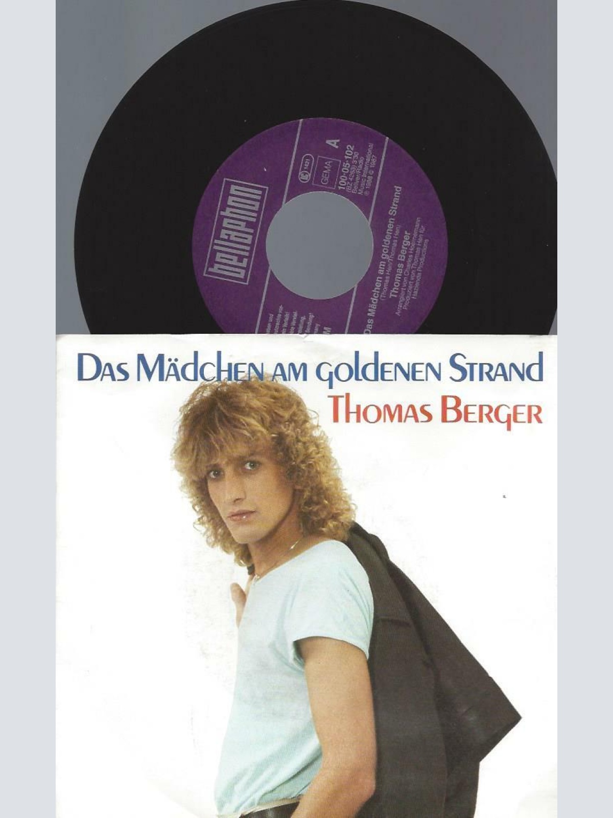 7" Thomas Berger   – Das Mädchen Am Goldenen Strand