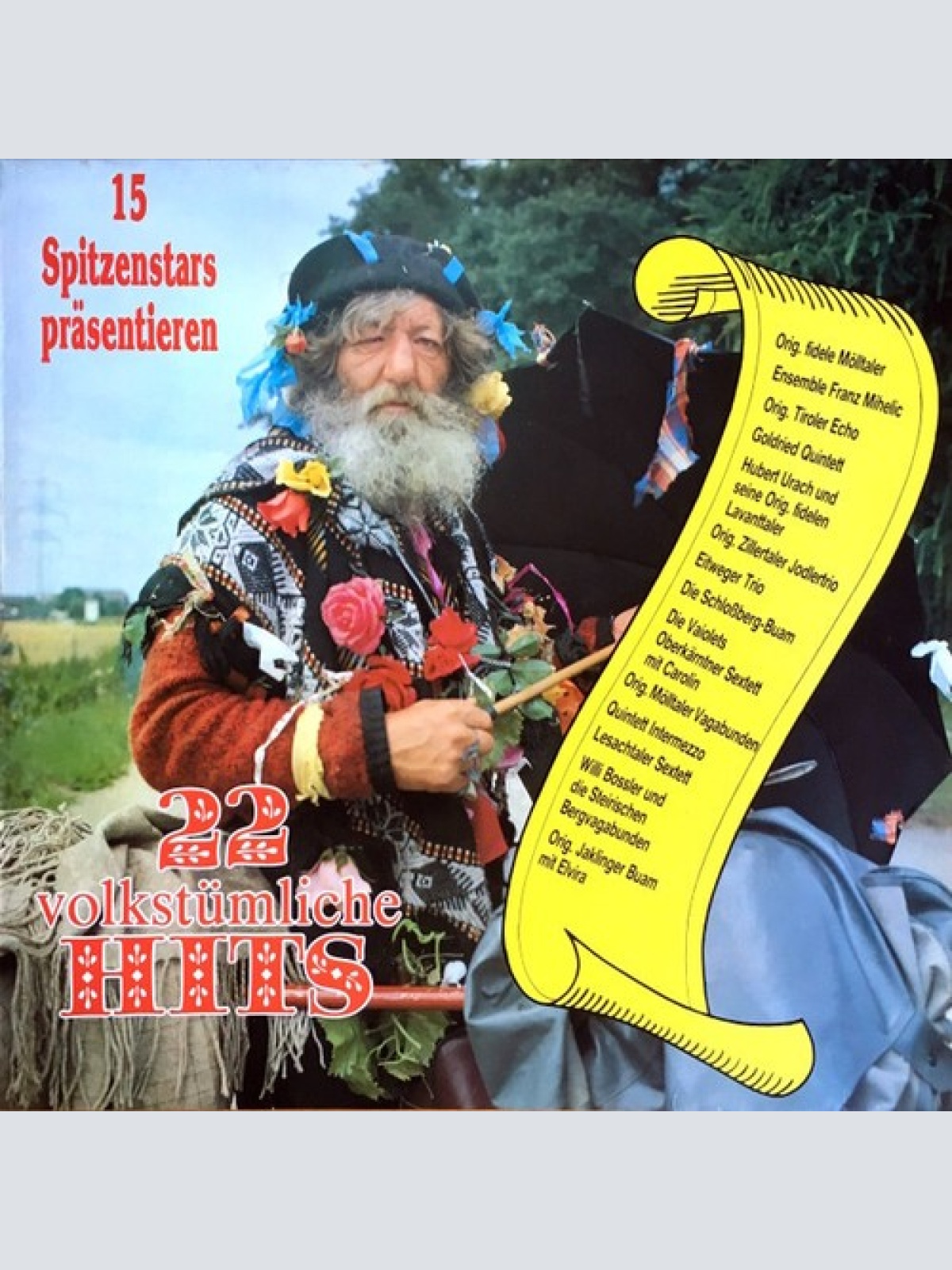 LP, Comp Various - 15 Spitzenstars Präsentieren : 22 Volkstümliche Hits